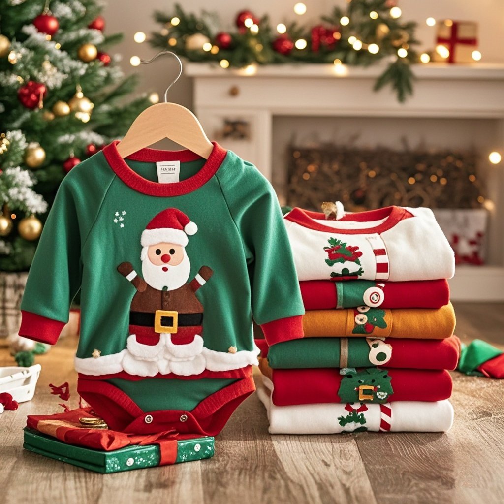 Unisex Custom Design Newborn Onesies Clothes Baby Romper Snap Button 100% Organic Cotton Long Sleeve Christmas Baby Clothes