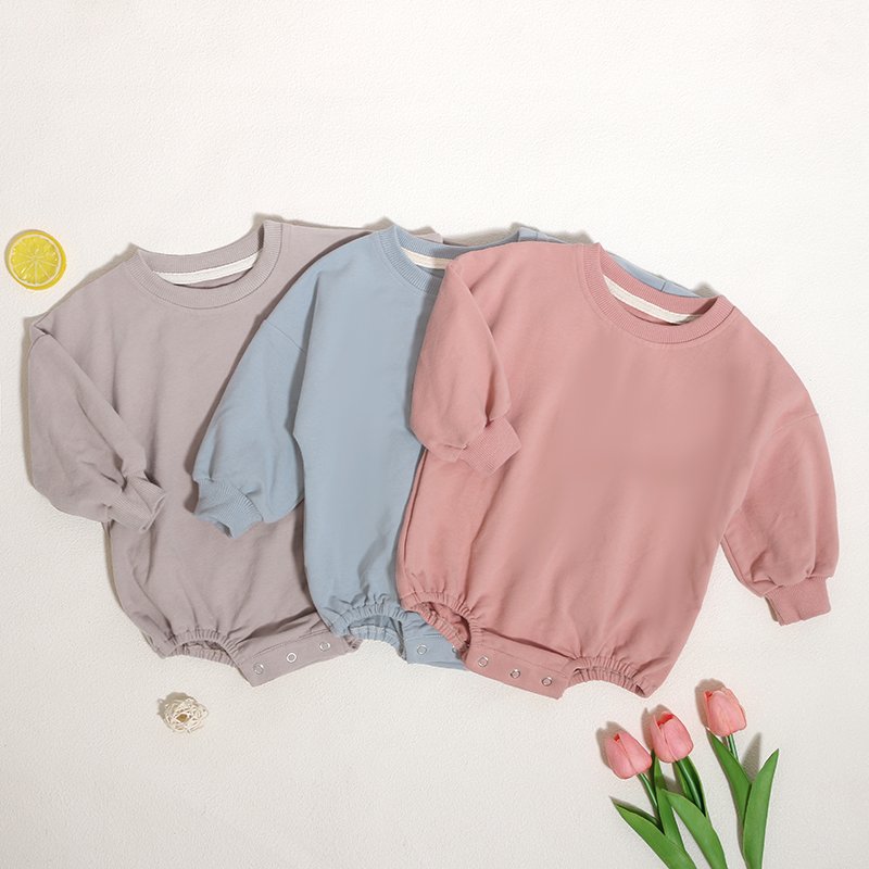 Newest Custom Baby Clothes With Snap Button NewBorn Jumpsuits Spring Autumn O-Neck Cotton Toddler Baby Rompers