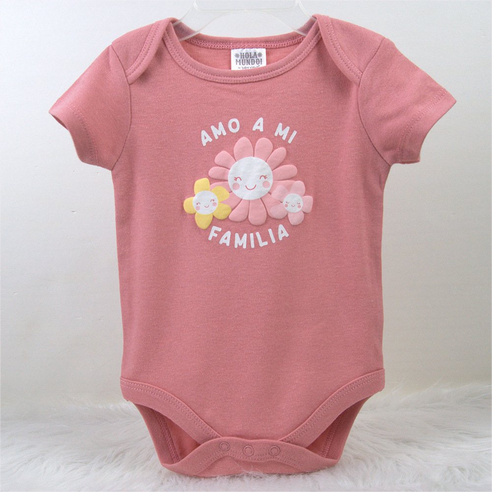 Newborn Baby Rompers Cotton Unisex Newborn Infant Clothes Short Sleeve Baby Bodysuit Summer