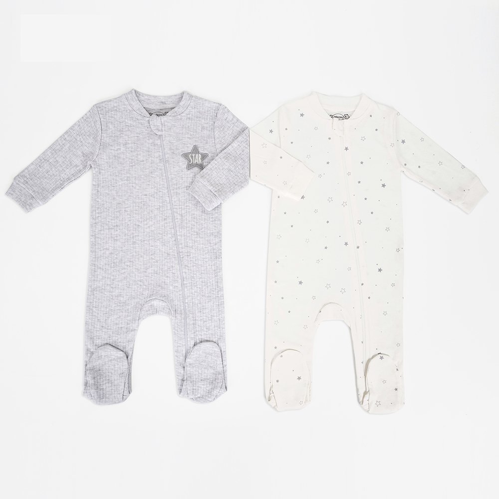 valiantier Cotton polyester Baby Romper and Cap Set 2-Piece Outfit for Newborns