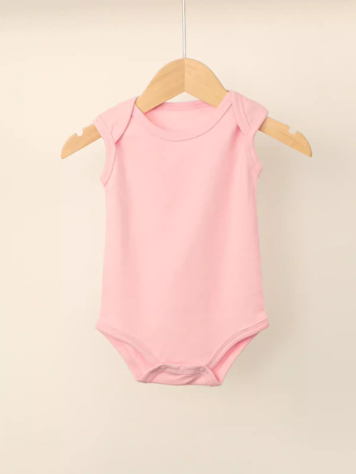 100% Cotton Knitted Fabric 180-220 gsm Babies Clothes New born Unisex Online Solid Color Baby Rompers with Envelope Collar