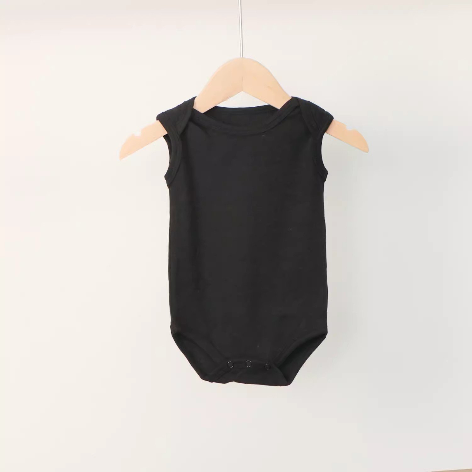 100% Cotton Knitted Fabric 180-220 gsm Babies Clothes New born Unisex Online Solid Color Baby Rompers with Envelope Collar