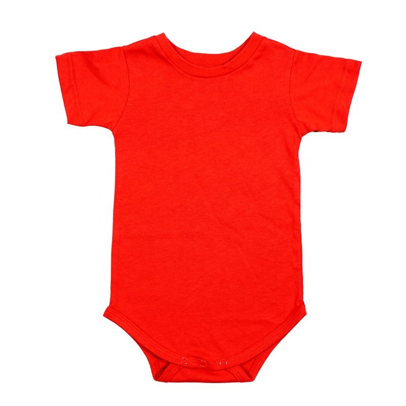 Oem Manufacturer 100% Cotton Short Sleeve Newborn Ribbed Onesie Bodysuit Summer Organic Print Custom Baby Romper