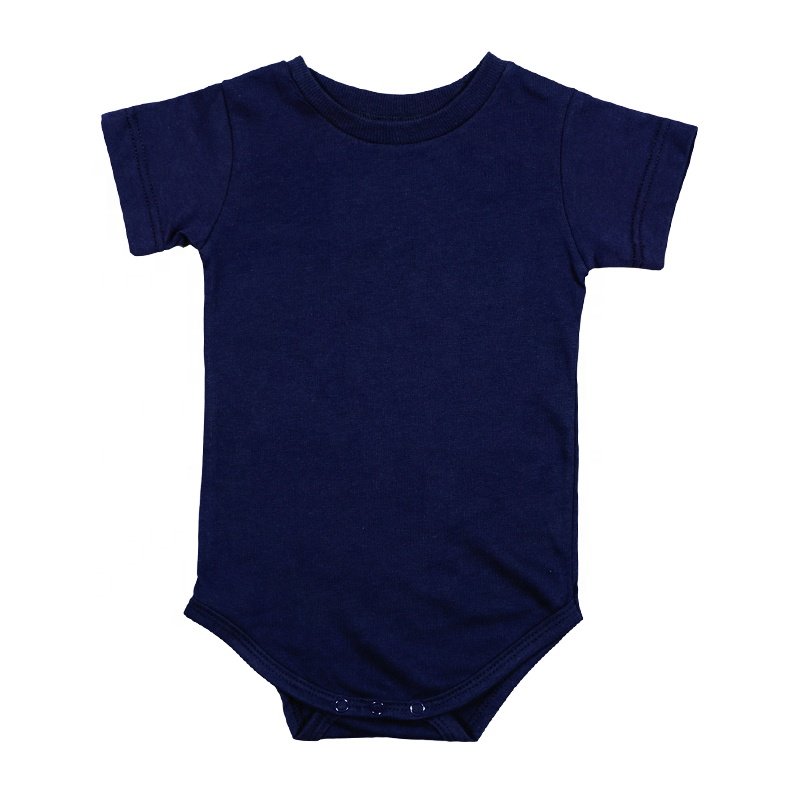Oem Manufacturer 100% Cotton Short Sleeve Newborn Ribbed Onesie Bodysuit Summer Organic Print Custom Baby Romper