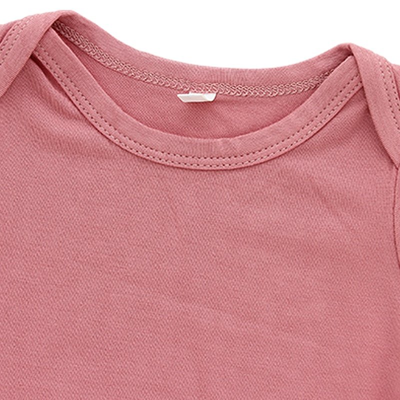 Wholesale cute new born baby clothes 95% bamboo 5% spandex soft knit short/long sleeves boutique Unisex plain baby romper
