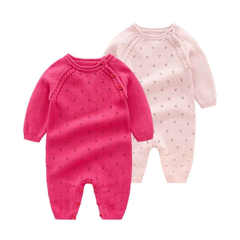 Newborn Designer Baby Girl Clothes Fashion Knitted Baby Romper Winter Sweater Boys Rompers
