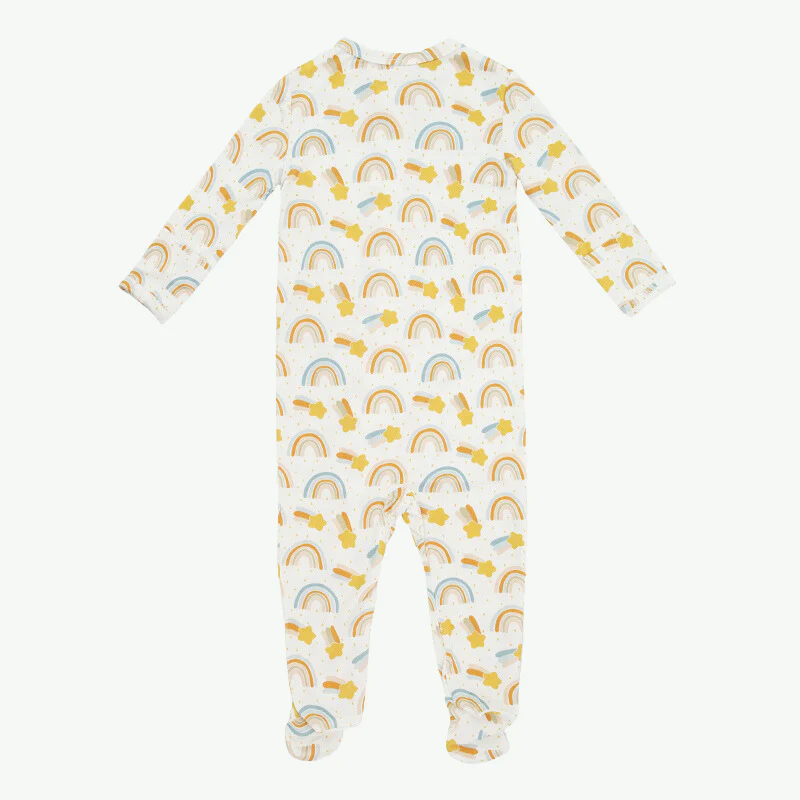 Newborn Baby Clothes Pyjamas Custom Onesie Organic Cotton Long Sleeves Bamboo Footie Zipper Baby Rompers