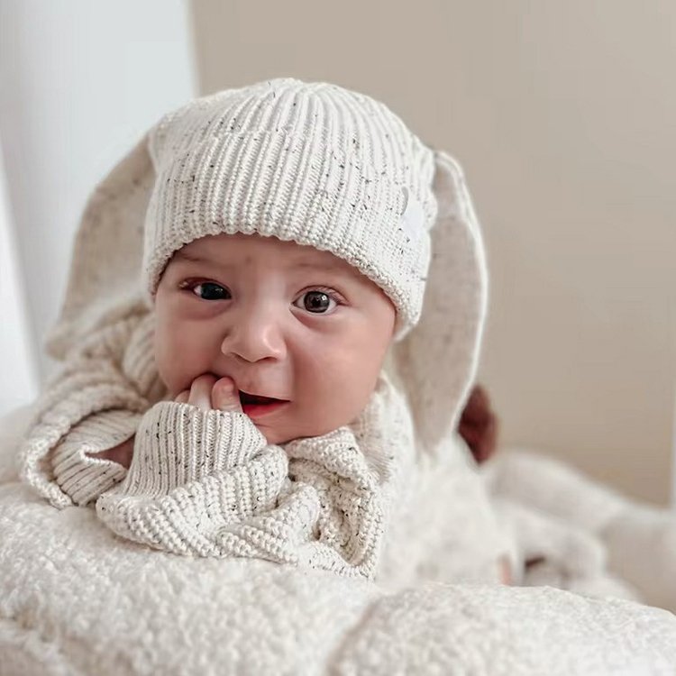 2024 Custom Baby Girls' Clothes Romper Onesies Newborn Spring Striped Long Sleeve Organic Cotton Knit Baby Romper