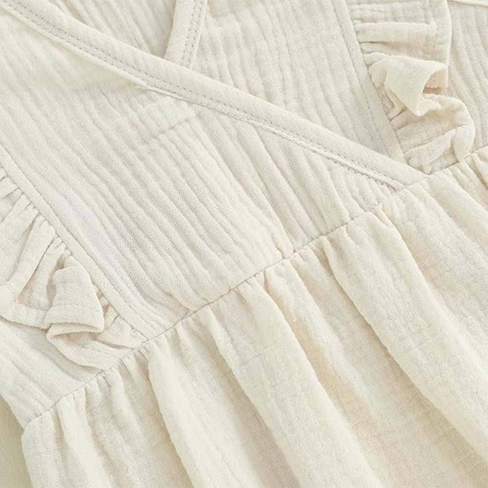 Wholesale Baby Clothing Solid Color Cotton Sleeveless Summer Baby Romper