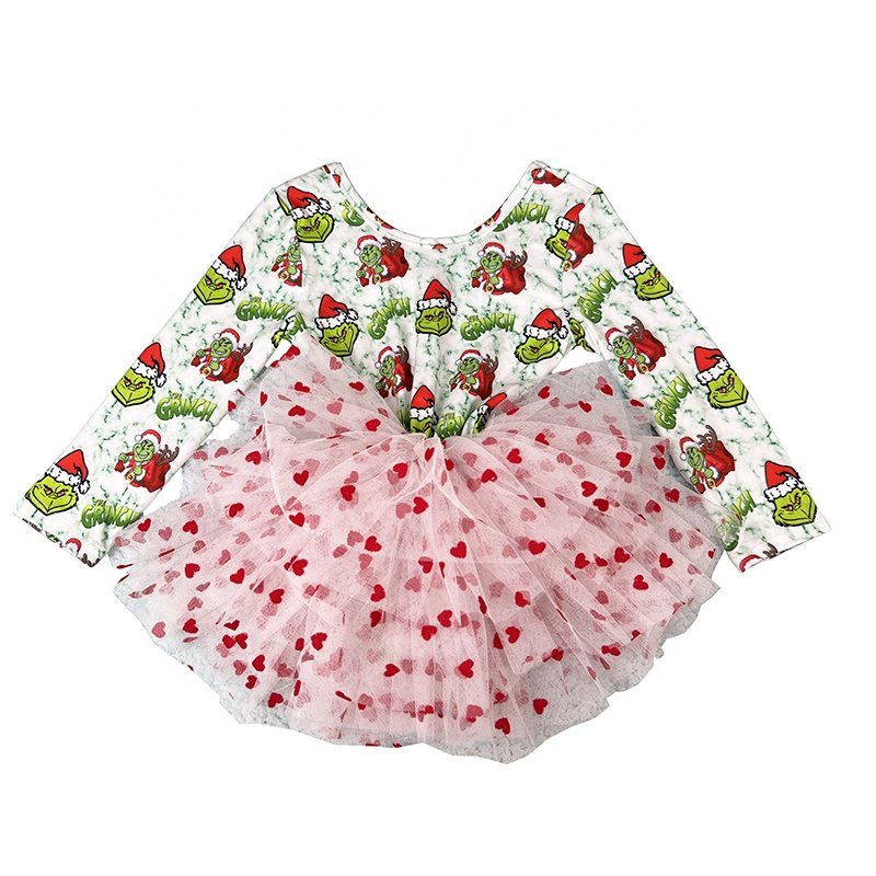 DH ODM mameluco de las ninas new hot sell christmas flutter sleeve girls leo baby rompers wholesale