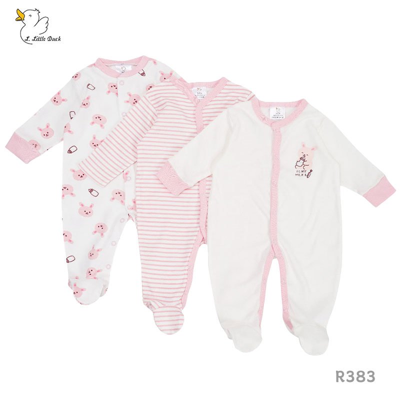wholesale newborn cotton foot binding Cloth Romper 3pcs Pajama long sleeve Baby Bodysuit
