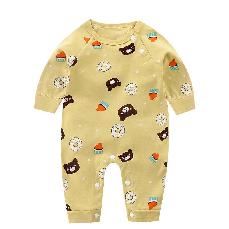 Baby onesie Spring and autumn new long sleeve cotton crawling clothes baby clothing