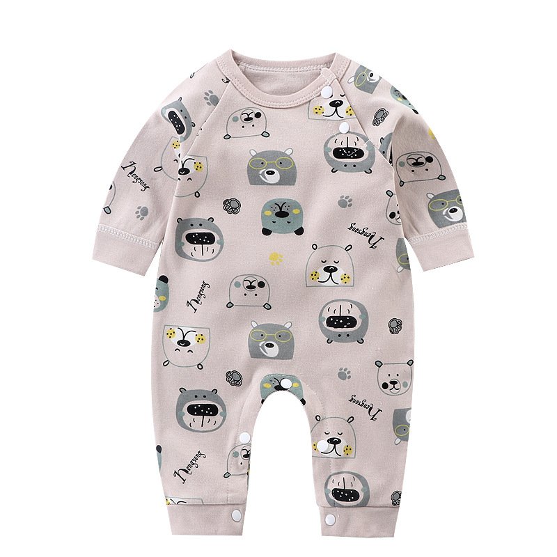 Baby onesie Spring and autumn new long sleeve cotton crawling clothes baby clothing