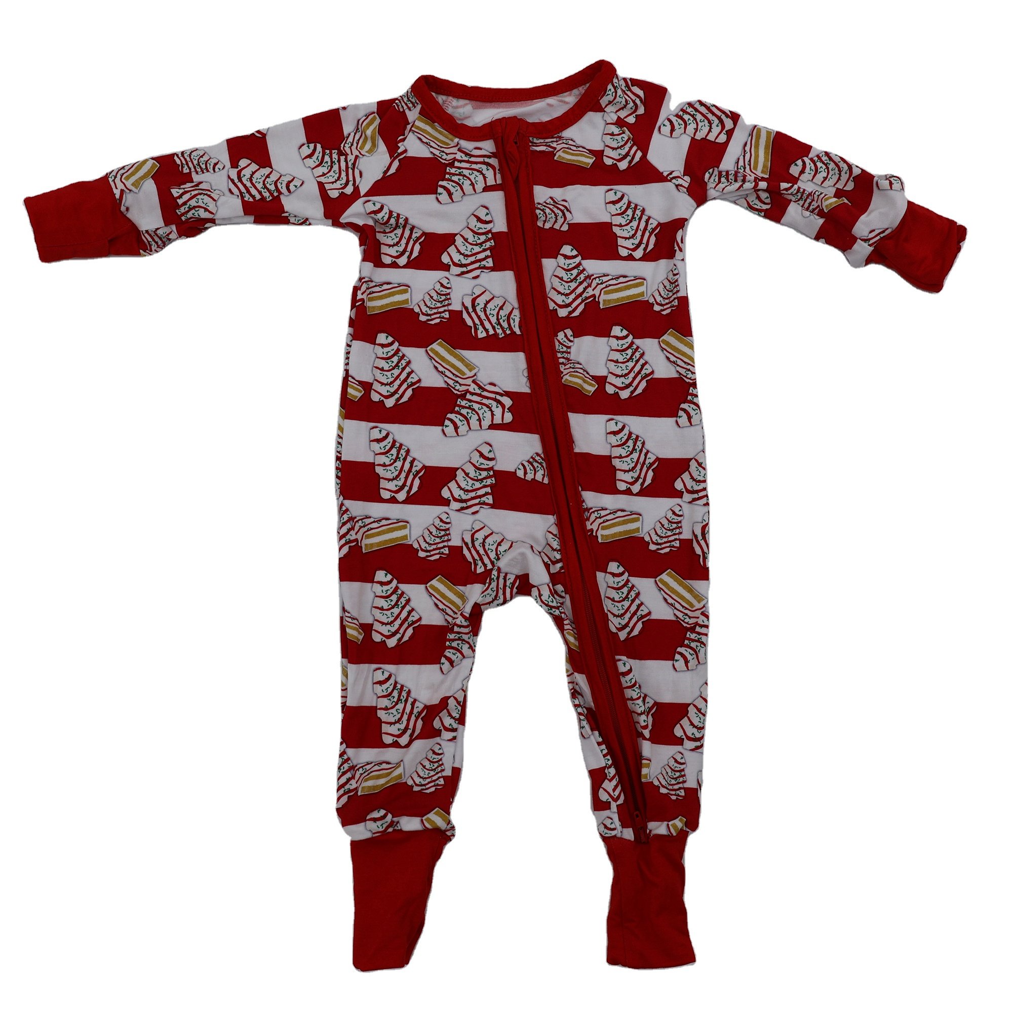 Qingli OEM Hot selling Baby Clothing Soft Lovely Digital Print High Quality Bamboo Viscose Zipper Baby Rompers