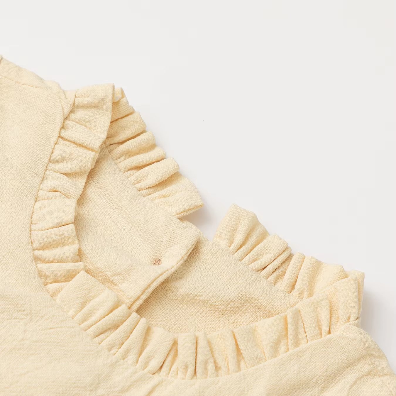 High quality Infant Long Sleeve Solid Girl clothing Snap Button jumpsuit Newborn Linen Cotton Baby Rompers dress