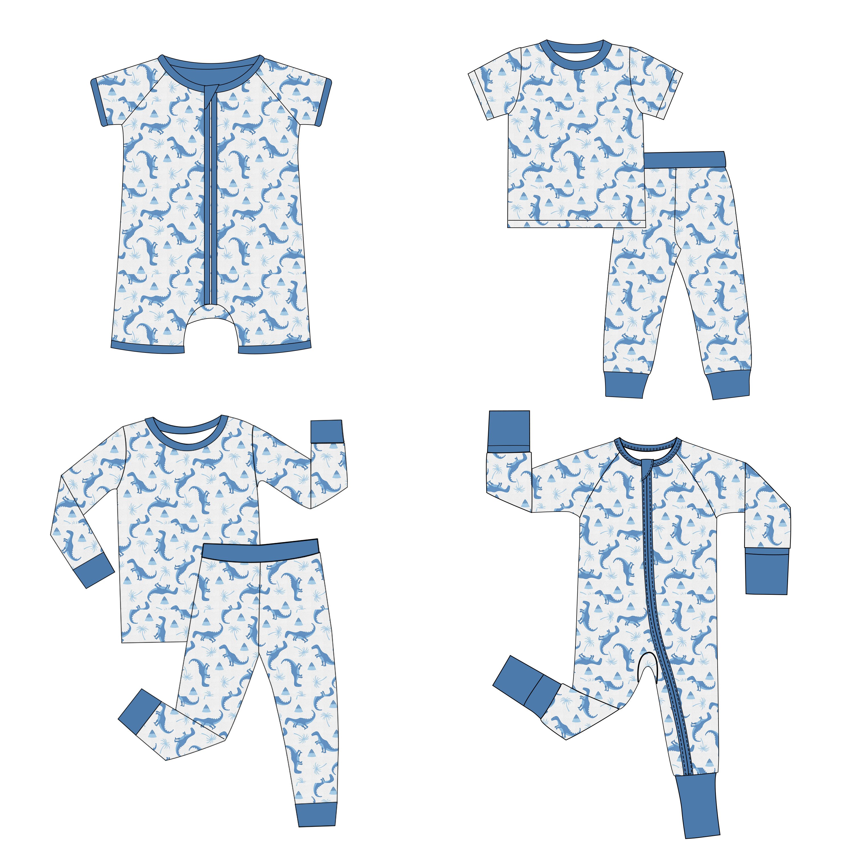 Wholesale Cheap price casual new born baby clothes bamboo comfortable baby romper two way zipper baby boy clothes