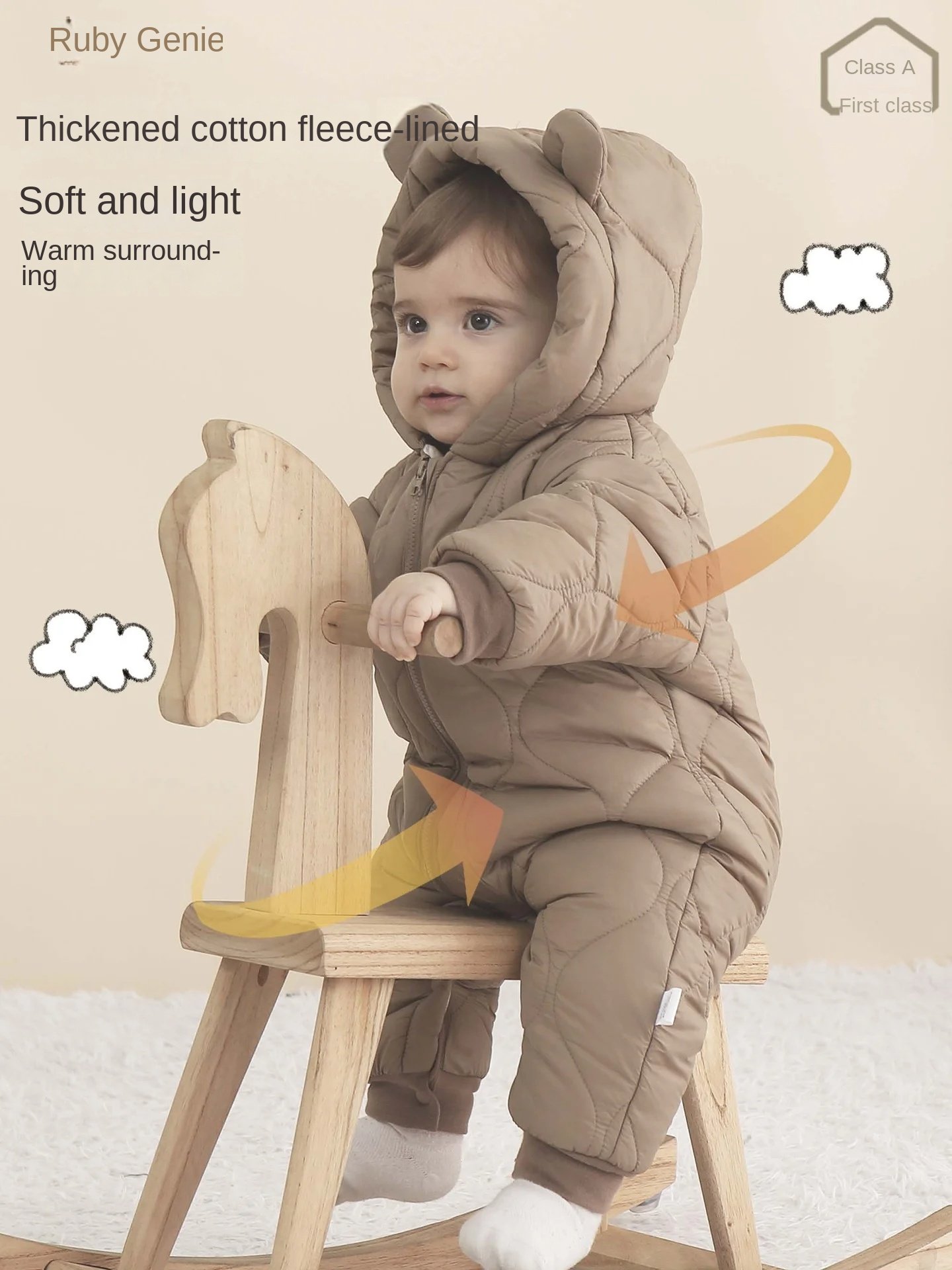 Wholesale Velvet Thermal Baby Romper Clothes Winter Costume Newborn Baby Jumpsuits Toddler Outfit Clothes Baby Boys' Rompers