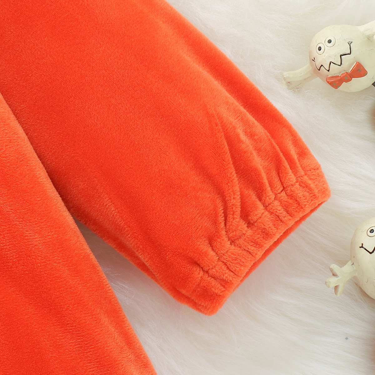 Autumn and Winter Infant Halloween Clothes Newborn Pumpkin Shaped Hooded Zip Jumpsuit Sleeveless Baby Romper