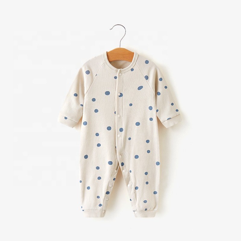 Long Sleeve Newborn 100% Cotton Zipper Onesie Pajamas Jumpsuit Clothes Baby Clothes Romper With Footie Baby Rompers