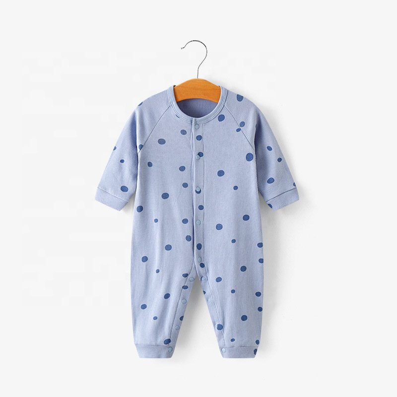 Long Sleeve Newborn 100% Cotton Zipper Onesie Pajamas Jumpsuit Clothes Baby Clothes Romper With Footie Baby Rompers
