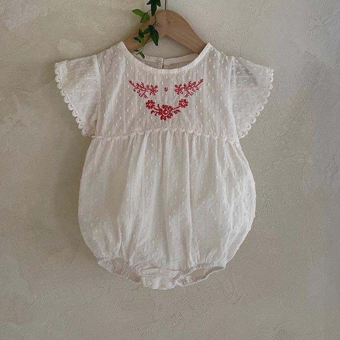 Summer new ins baby Jumpsuit Cotton Embroidered comfortable Baby Clothes romper