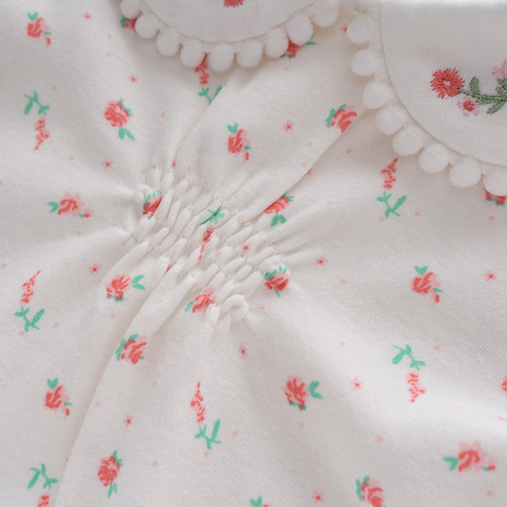 Fashion design with rose baby girl clothes infant and toddler romper back fly baby items newborn for girls