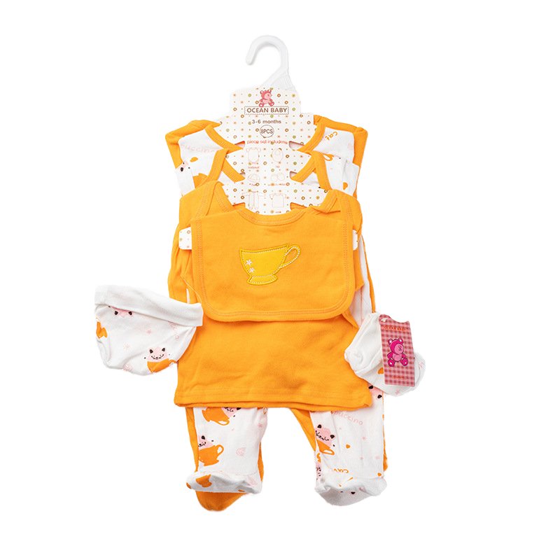 100% Cotton unisex Bodysuit Gift 8pcs Set Baby Infants Clothing Romper Boutique Newborn Baby Babi Clothes Sets 0-3 Months