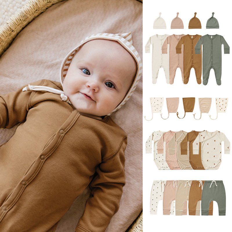 wholesale baby linen romper ribbed clothes set clothing boy and girl romper premium oem factories new born