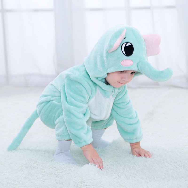 Kids Halloween Animal Cosplay Costume Baby Boy Girl Carnival Party Hooded Bodysuit Baby Rompers