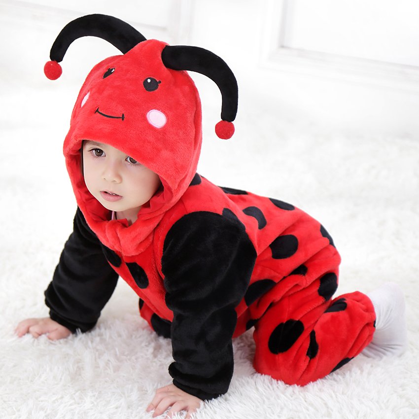 Kids Halloween Animal Cosplay Costume Baby Boy Girl Carnival Party Hooded Bodysuit Baby Rompers