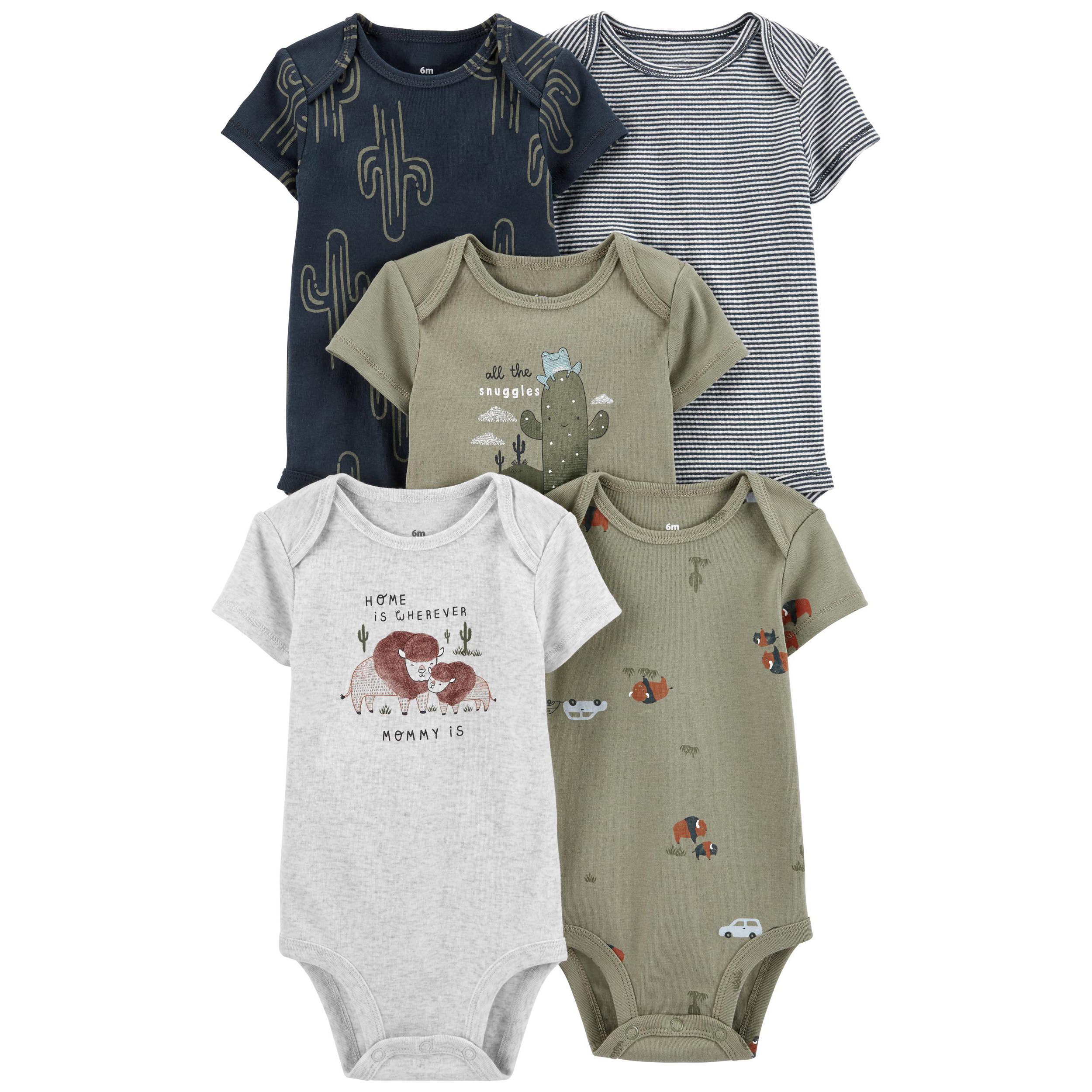 High Quality Baby Toddler Clothing Printed Cotton Comfortable Baby Crawling Short Sleeved One Piece