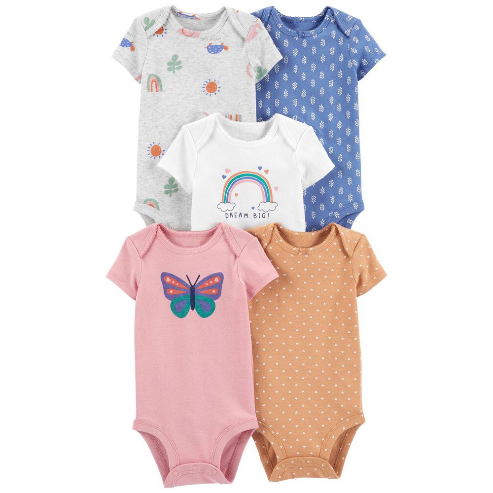 High Quality Baby Toddler Clothing Printed Cotton Comfortable Baby Crawling Short Sleeved One Piece