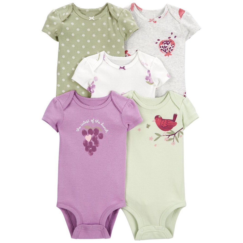 High Quality Baby Toddler Clothing Printed Cotton Comfortable Baby Crawling Short Sleeved One Piece