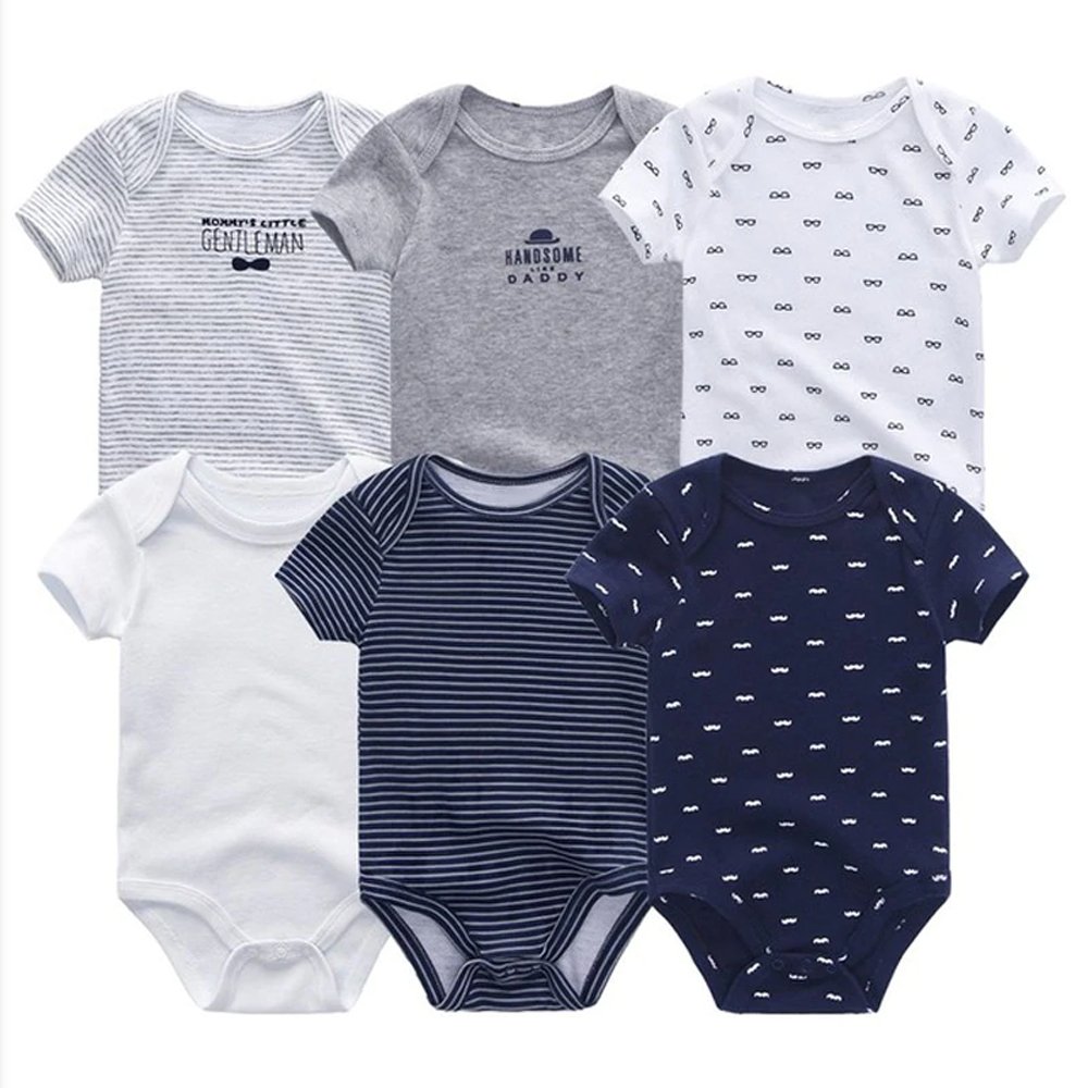 SMT35 Selling Well Boys Girls Baby Clothing Bodysuits Summer Baby Bodysuits 2022 Short Unisex Knitted 100% Cotton Baby Rompers