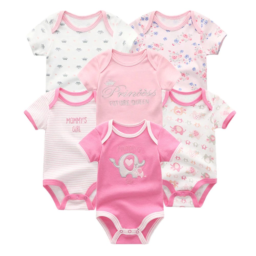 SMT35 Selling Well Boys Girls Baby Clothing Bodysuits Summer Baby Bodysuits 2022 Short Unisex Knitted 100% Cotton Baby Rompers