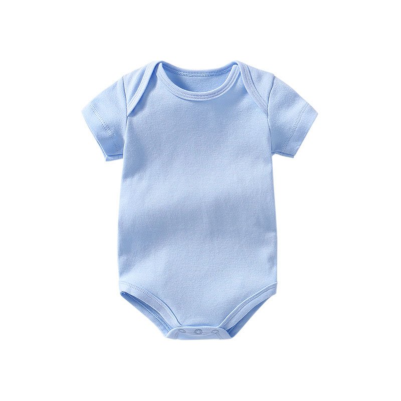 OEM service manufacture 100% cotton baby clothes short sleeves custom printed baby romper bodysuit