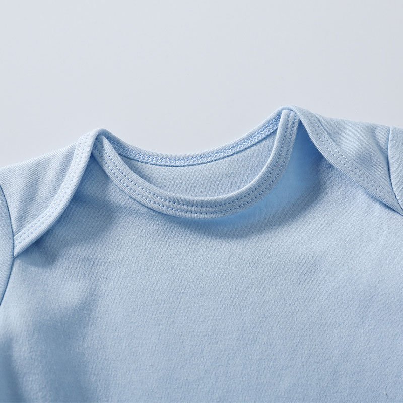 OEM service manufacture 100% cotton baby clothes short sleeves custom printed baby romper bodysuit