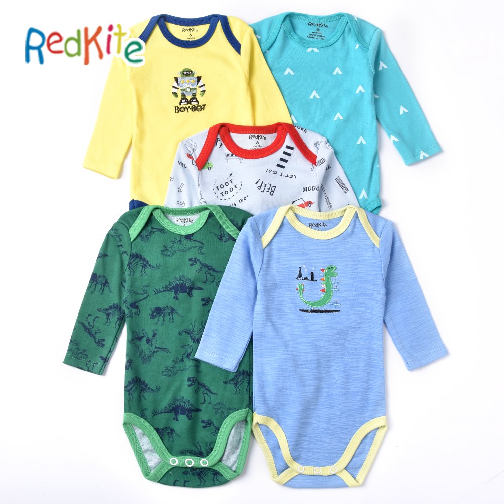 Hot sale online sale bodysuit random design 5 piece baby clothes new born baby rompers