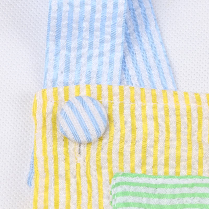 Boutique New Style Wholesale Custom Seersucker Sleeveless Cross-back Baby Bubble Romper Girl or Boy Rompers