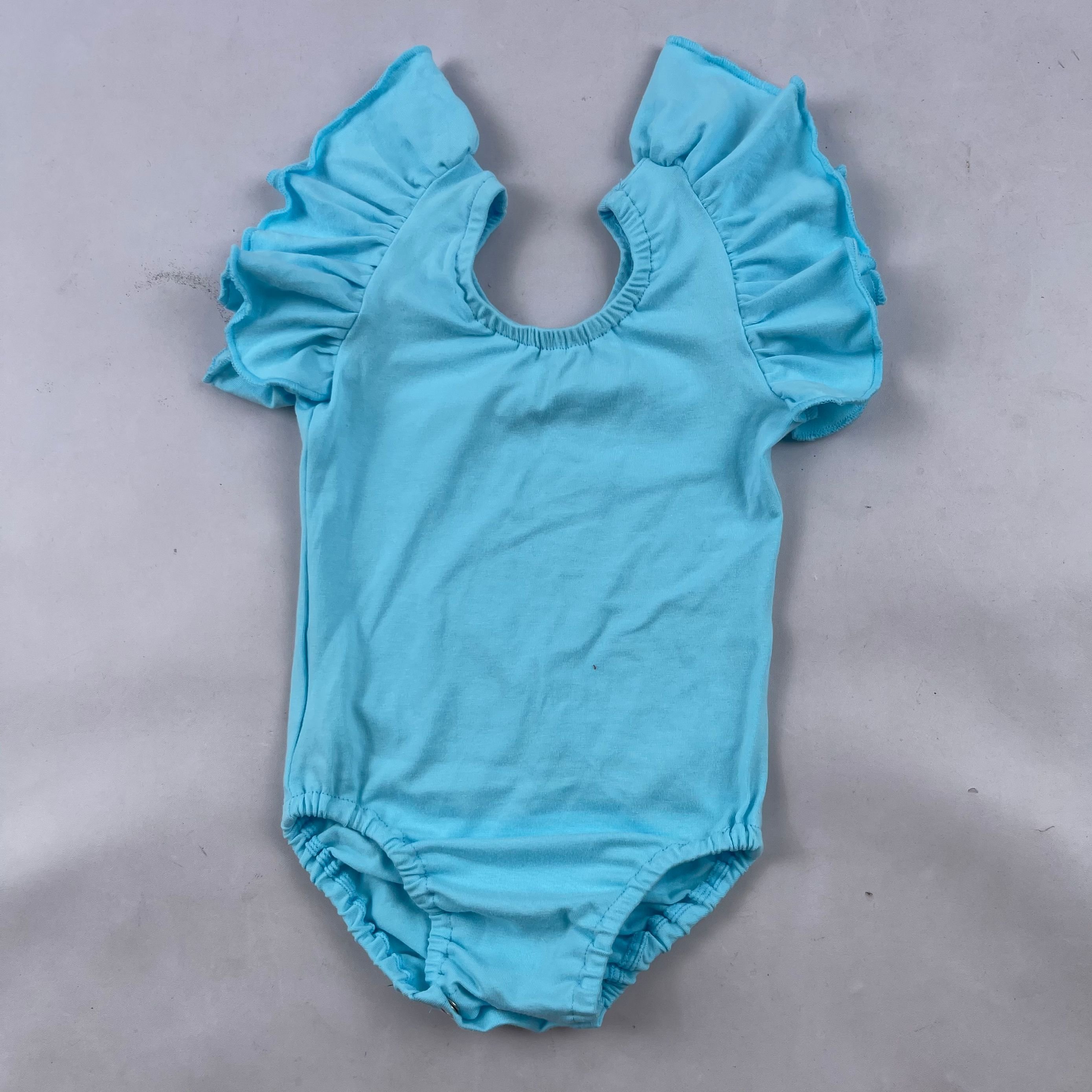 Wholesale Multi Color Ruffle Sleeve Baby Girls Ballet Leotards Infant & Toddlers Cotton Flutter Baby Leotards Romper