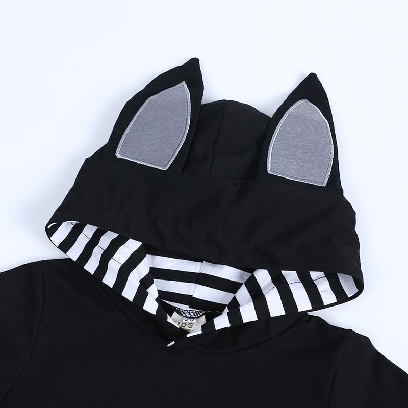 Hot Sale Toddler Baby Halloween Black Costume Bat Romper For Kids Clearance Newborn Horror Halloween Cosplay Onesies Clothes