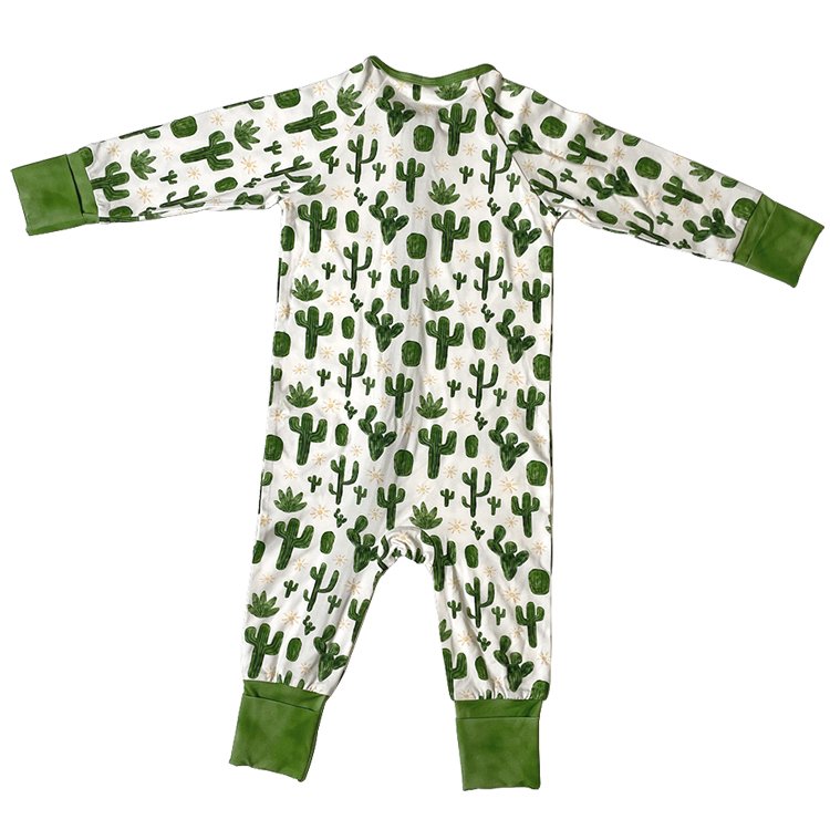 Custom Summer Soft Bamboo Solid Baby Clothing Set Short Sleeve 1 Piece Pajamas Kids Clothes Bamboo Baby Sleepwear Pajamas