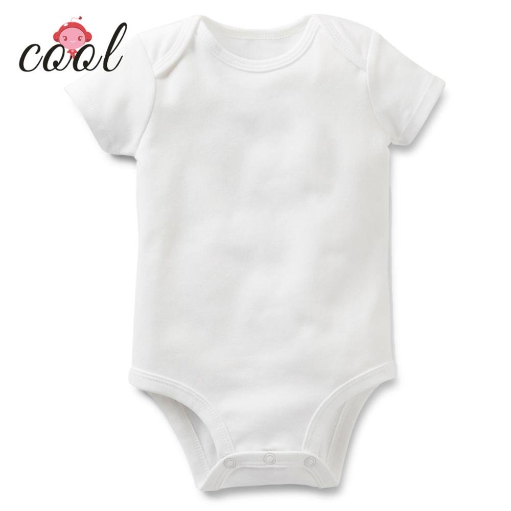 Infants bodysuit newborn baby clothes boys girls baby onesie set custom logo printed 100% cotton plain baby rompers