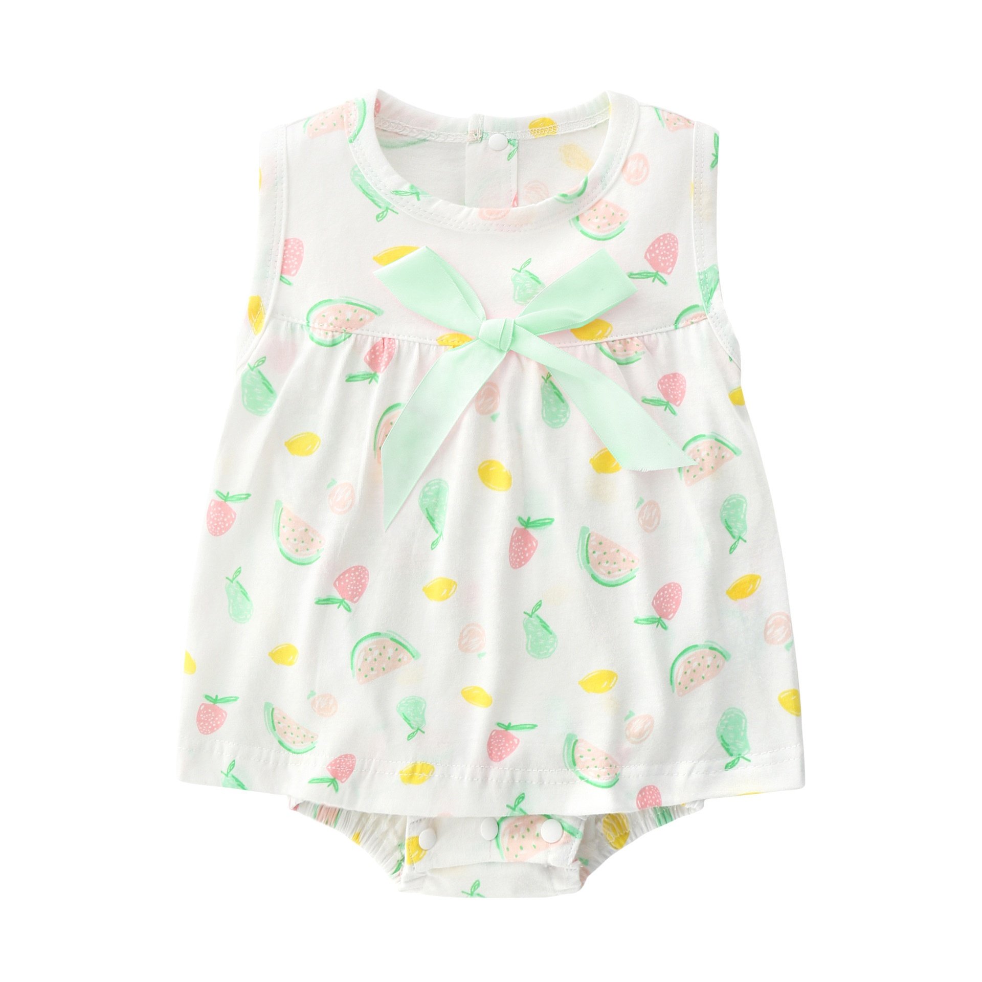 Baby Clothes Summer Bodysuit Newborn Cute Flowers Bow Girl Infant Short Sleeve Baby Romper