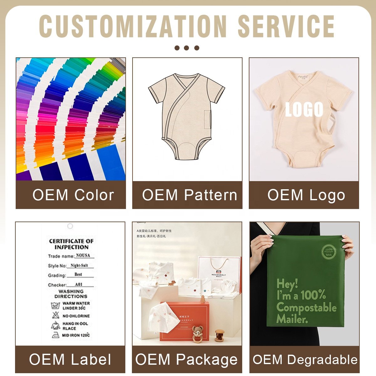 Petelulu Summer Custom Short Baby Onesies Romper 100% Organic Cotton Solid Color Unisex Baby Rompers Soft Baby Clothes Sets