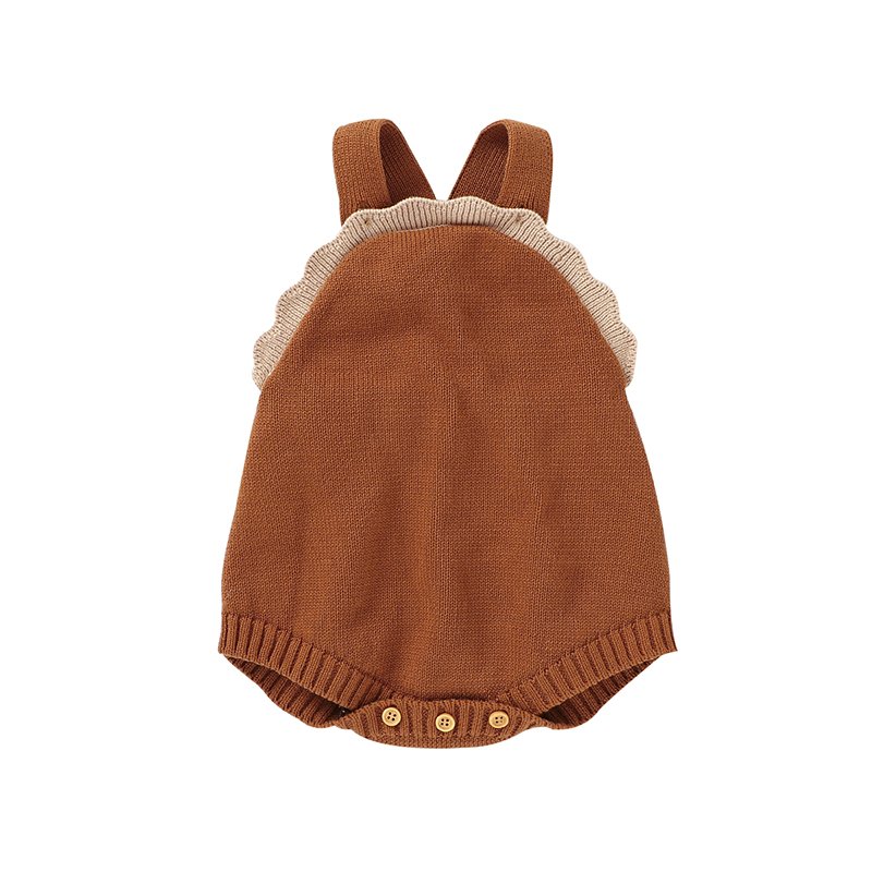 Mimixiong Knit Fast Delivery 100% Cotton Newborn Infant Baby Girl Romper Plain Baby Clothes Baby Clothing Romper OEM