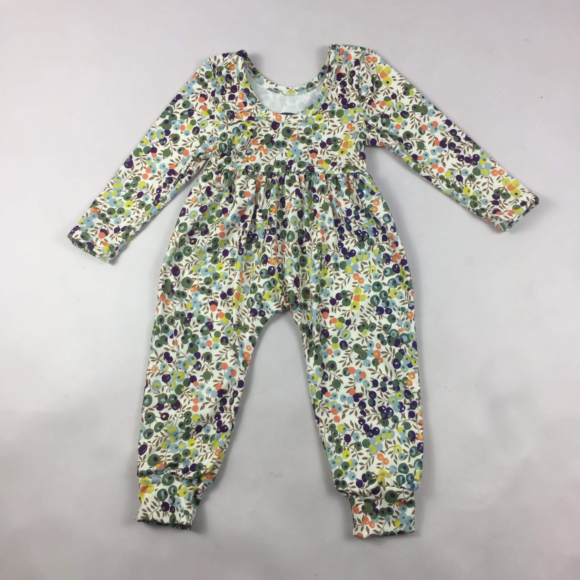 2021 Winter Floral Print Romper Milk Silk Suspender Casual Clothes Baby Clothing Jumpsuit Bodysuit For Girls