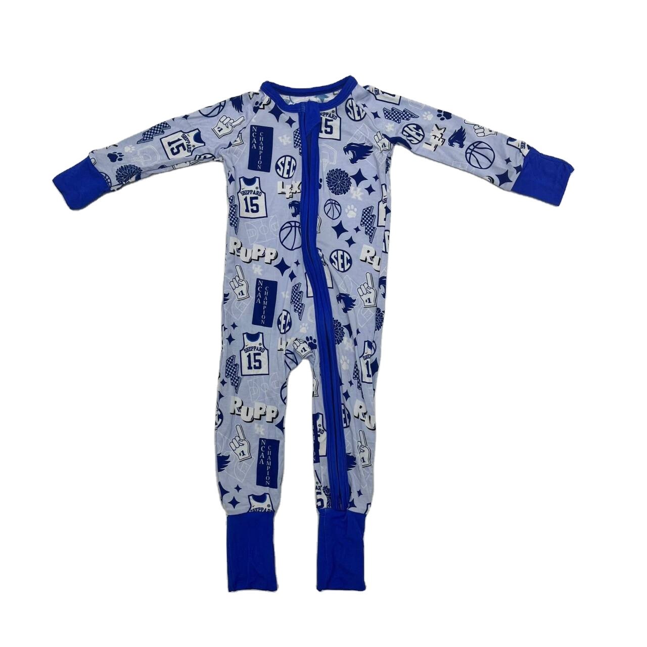 RTS On Sale Baby Girls Bamboo Zippy Rompers Cartoon Onesie Zipper Bamboo Viscose Toddler Pajamas Sleeper