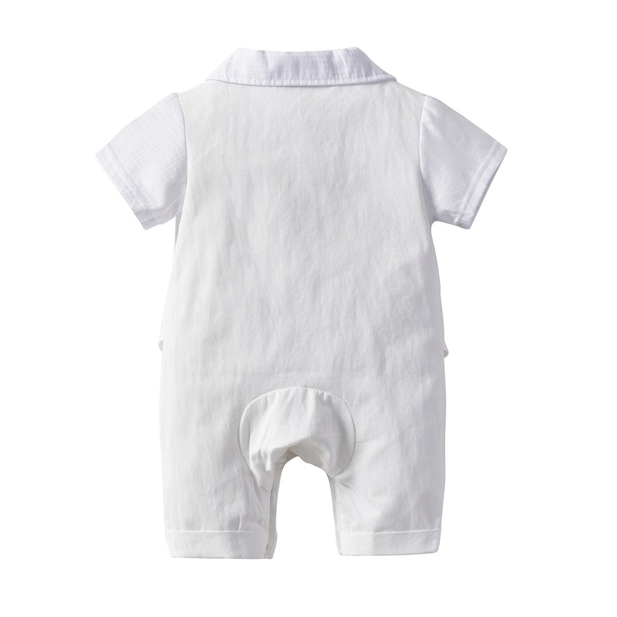Cheap Summer White Romper Baby Boy Christening Dress Baby Romper Suit Baptismal Striped Baby Clothes Rompers