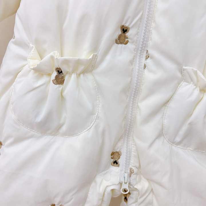 Custom New Wholesale Baby 0-3 years Winter Rompers Baby Zipper Onesies Kids Jumpsuit Outwear